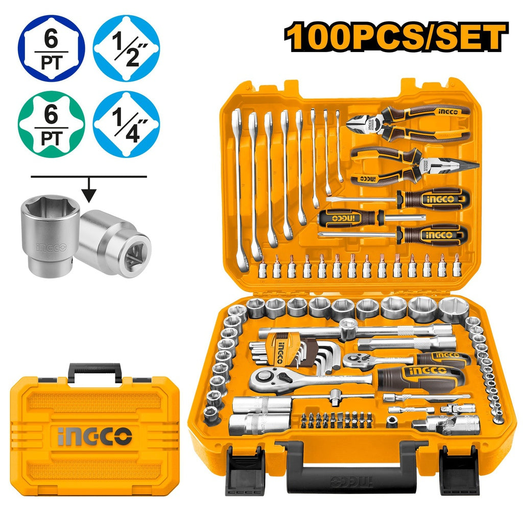Coffret 100 pièces outils à main