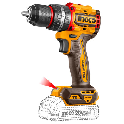 Perceuse à impact sans fil Brushless 20V – 76Nm