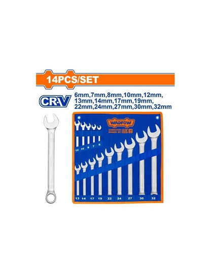 14 Pcs Combination spanner set - image 2
