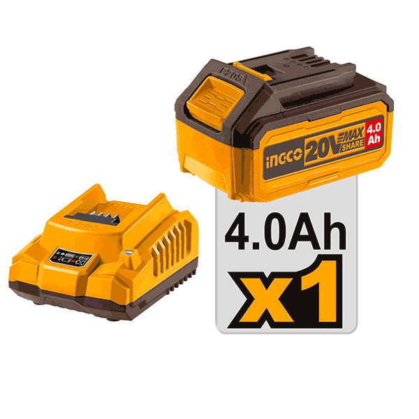 Malette Meuleuse 115mm 20V + 1Batt 4Ah + 10disques Brushless motor - image 3