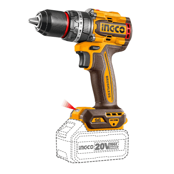 "Pack 2 Machine Meuleuse /Visseusseuse 20 V +10Accessoires Ingco" - image 2