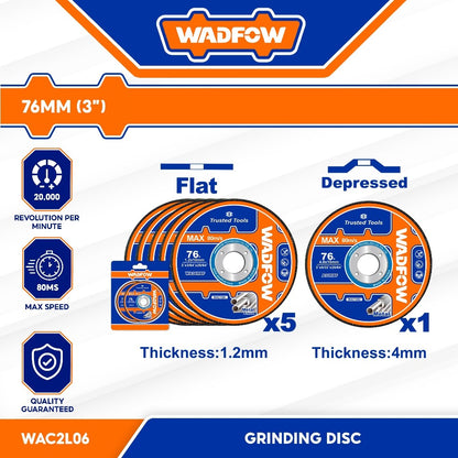 6PCS/Set Abrasive Metal Cutting and Grinding Disc