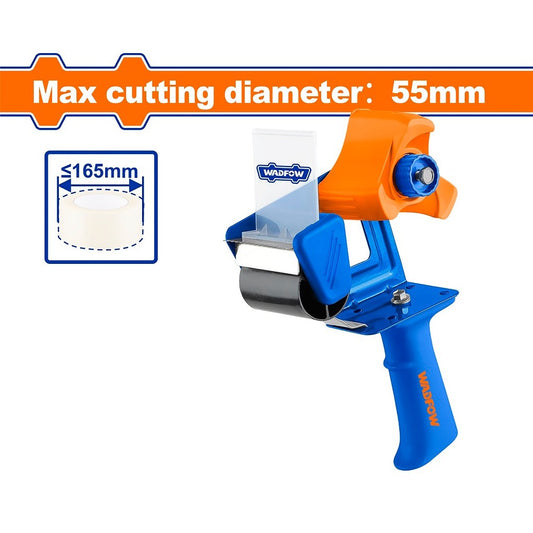 Tape Gun Dispenser with Maximum Cutting Diameter 55mm x 165mm