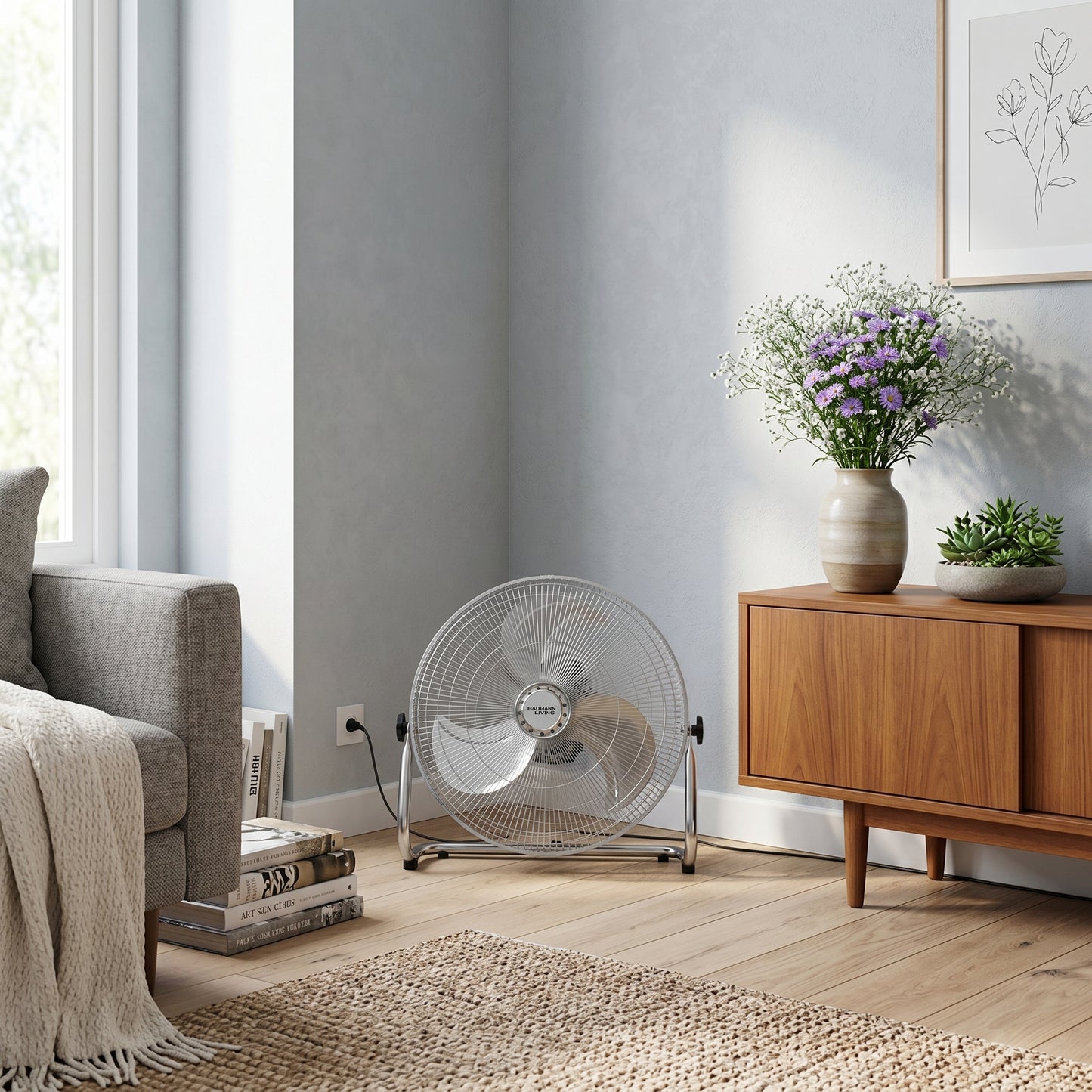 Ventilateur de Sol 18’’ PD-18 – Puissance & Fraîcheur au Quotidien