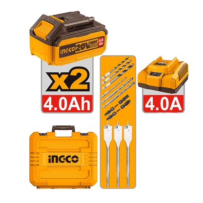 Visseuse à percussion sans fil Brushless 20V 96Nm 2 Batt 4Ah Et 1 Chargeur - image 3