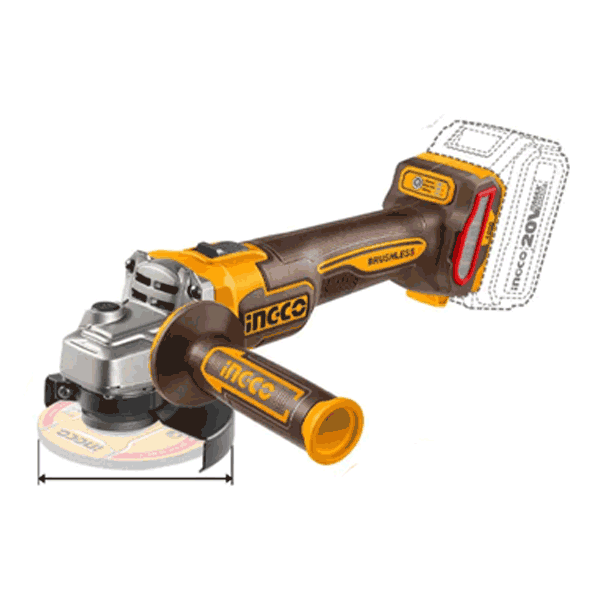 Pack De 3 Machines Ingco Marteau+Visseuse+Meuleuse 2Bat 4Ah - image 3