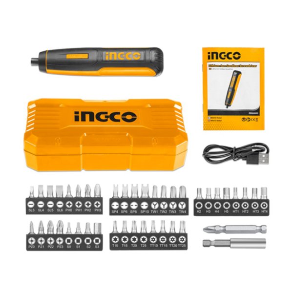 Visseuse sans fil à batterie li-ion 4v 46pcs