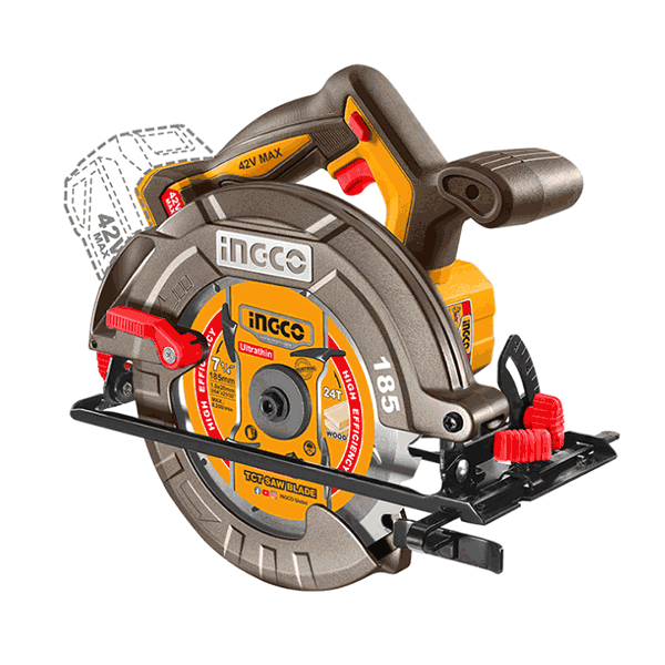 Scie Circulaire 42V 185mm Brushless 2 lames de scie de 185 mm 1 batterie 2,5 Ah 1 chargeur - image 2