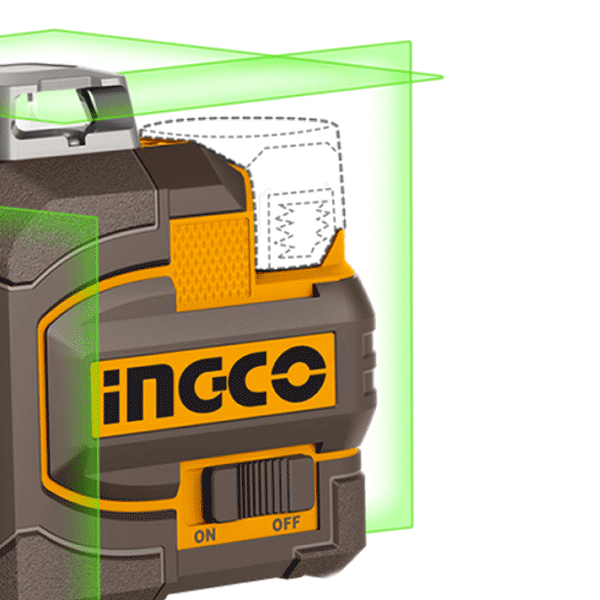 Niveau laser à Batteries 16V à nivellement automatique à faisceau vert 3D - image 3