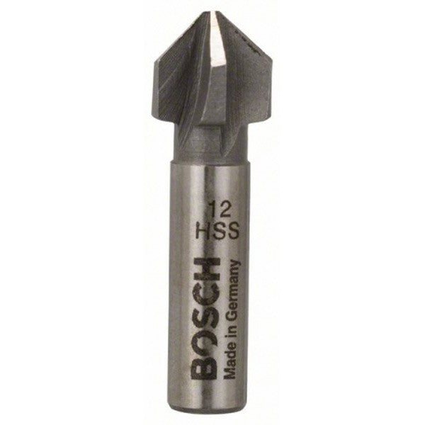 Fraise à noyer conique HSS queue cylindrique cinq taillants 90°