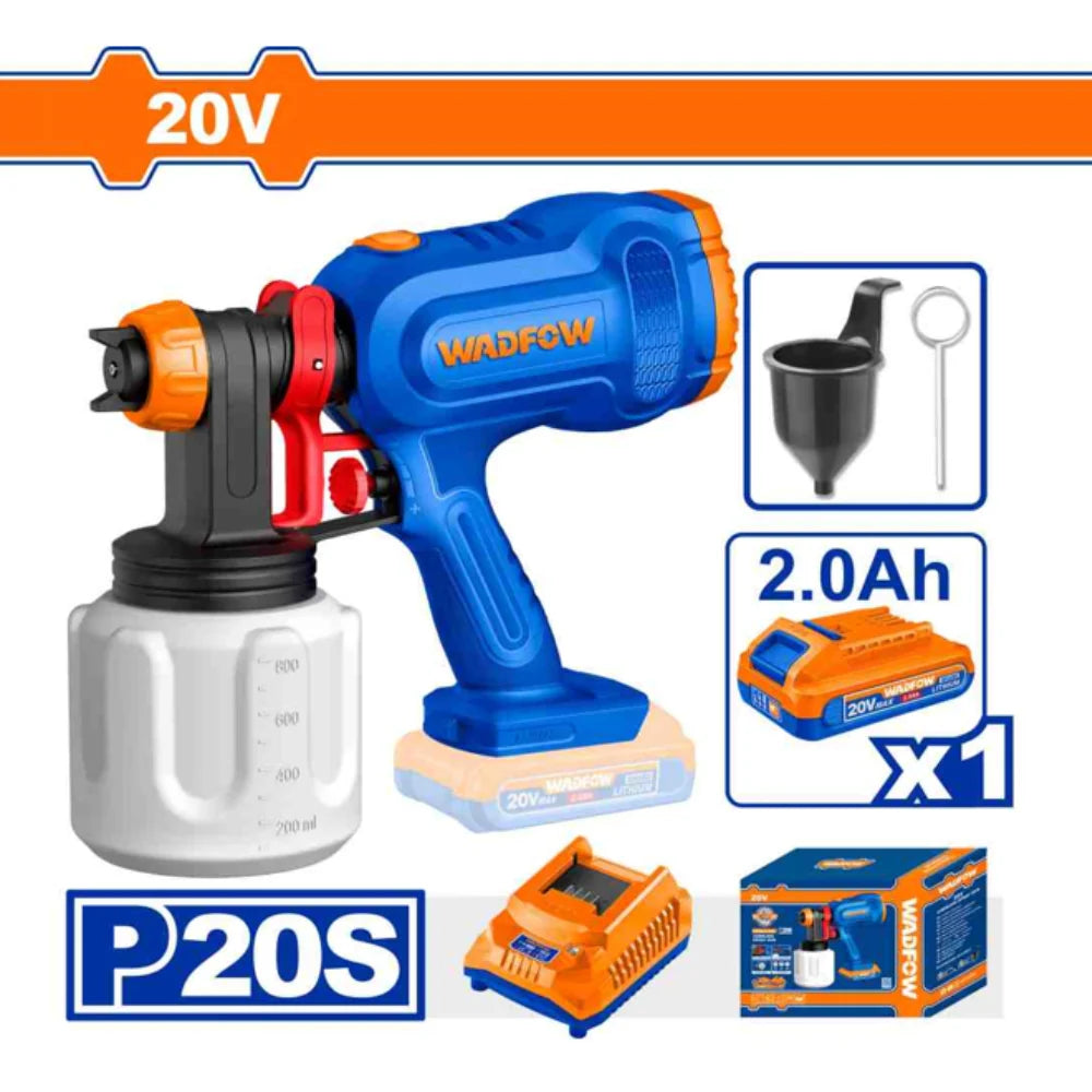 Pistolet de peinture sans fil 20V