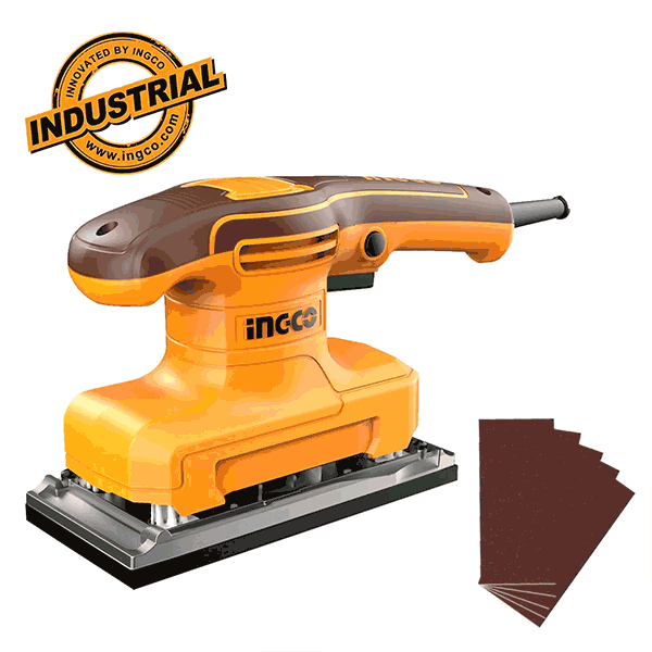 Ponceuse vibrante 320W180mmx90mm + 5 papiers abrasifs