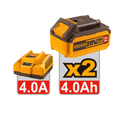 Meuleuse A Batterie 20V Brushless 115Mm 1000W 2 Batteries 4Ah - image 3